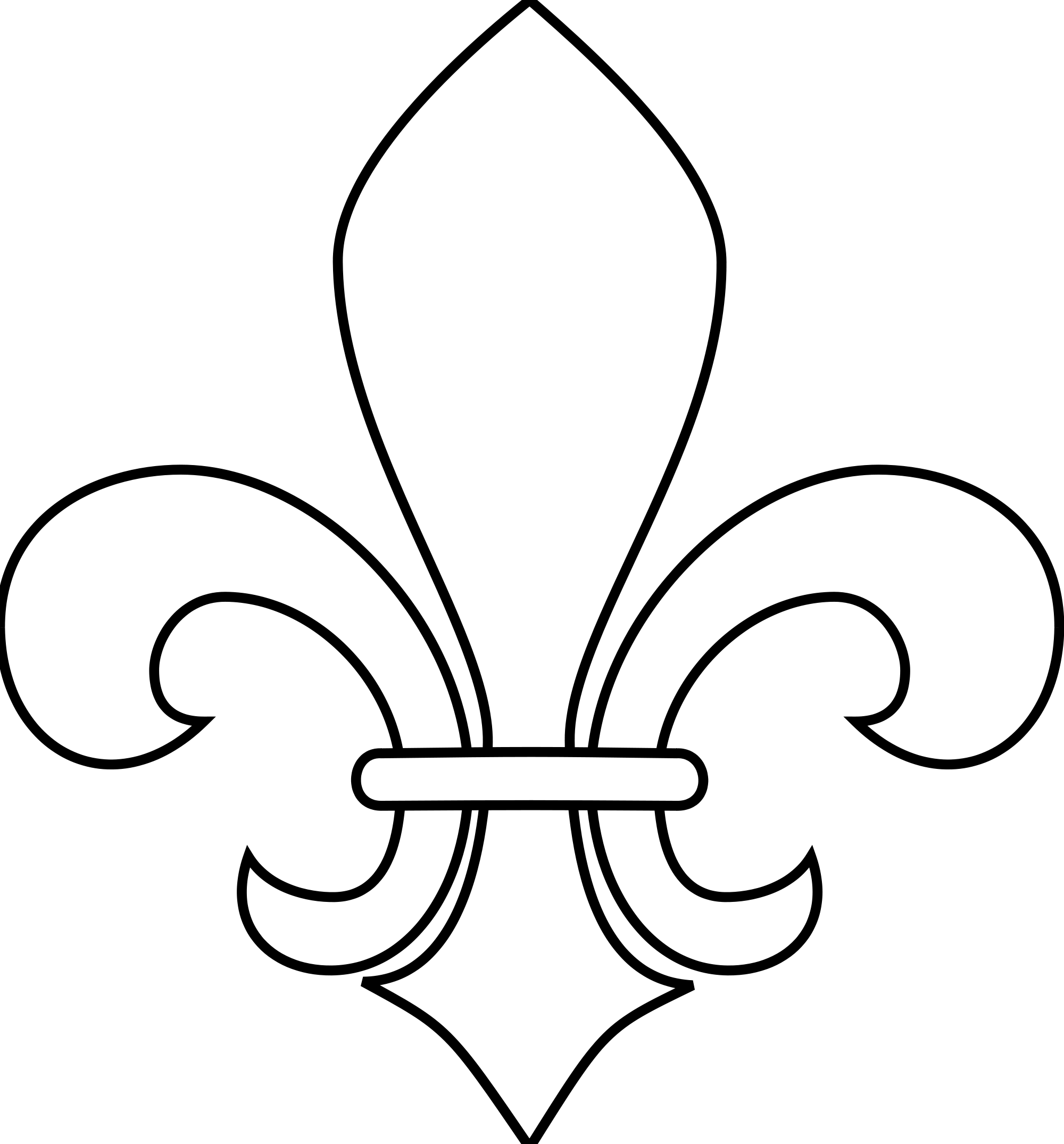 Confidential Fleur De Lis Coloring Page New Orleans - Fleur De Lis Svg File (2000x2150)