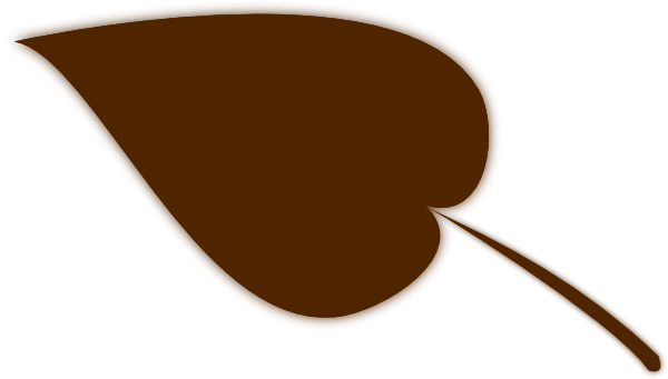 Brown Clipart Brown Leaves - Fall Brown Leaf Clip Art (600x341)