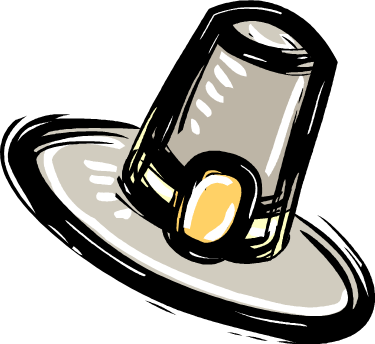 Thanksgiving Youth Rally - Pilgrim's Hat (375x344)