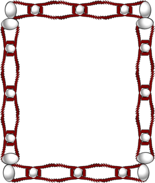 Spikes Chainlink Frame Border Clipart - Spikes Chainlink Frame Border Clipart (510x600)