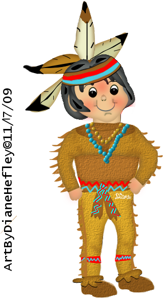 Pilgrims, Indians, Mice - Clip Art (405x593)