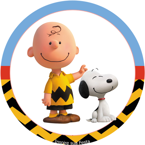 Snoopy Kit Festa Grátis Inspire Sua Festa ® - Peanuts Charlie Brown And Snoopy Baby Onesie (500x500)