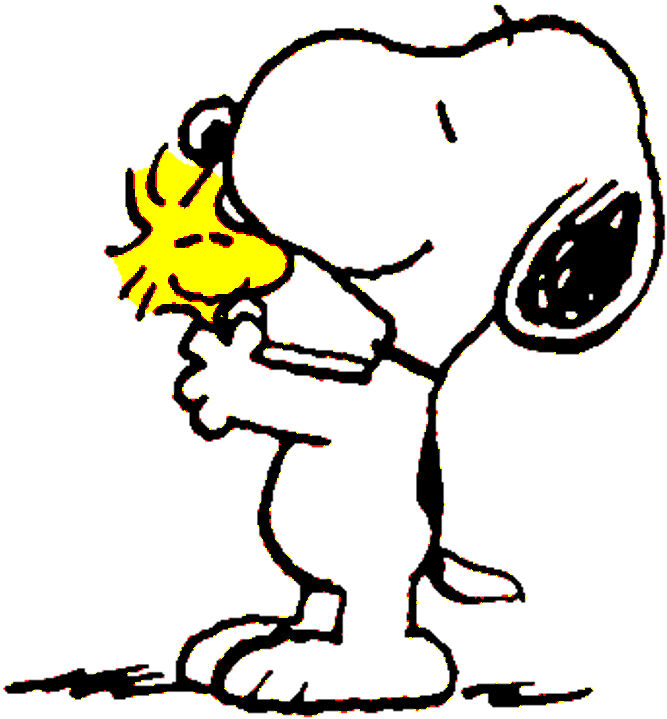 Snoopy Kisses Woodstock By Bradsnoopy97 - Snoopy Png (706x768)