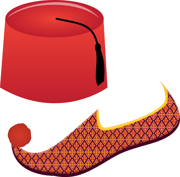 Turkish Attire Clip Art At Clker - Fez Hat Clip Art (600x591)
