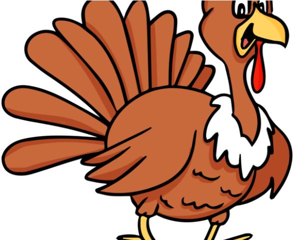 Turkey Cartoon Cliparts - Turkey: The Farmer Invited Me Over For Dinner. Round (640x480)