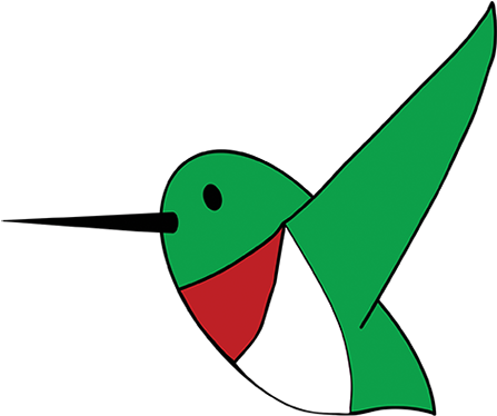 Humming Bird Cartoon - Clip Art Hummingbird Png (475x398)