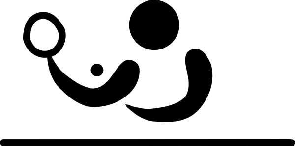 Sports Table Tennis Pictogram - Sports Clipart Table Tennis (600x298)