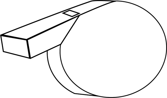 Black And White Whistle - Black (550x322)