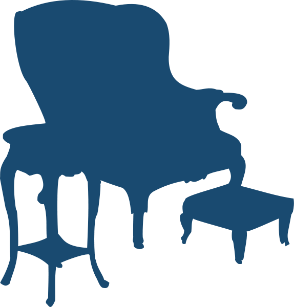 Armchair And Table Png Images - Arm Chair Silhouette (574x600)