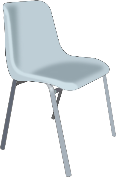 Chair Clip Art - School Chair Clipart Transparent (390x594)