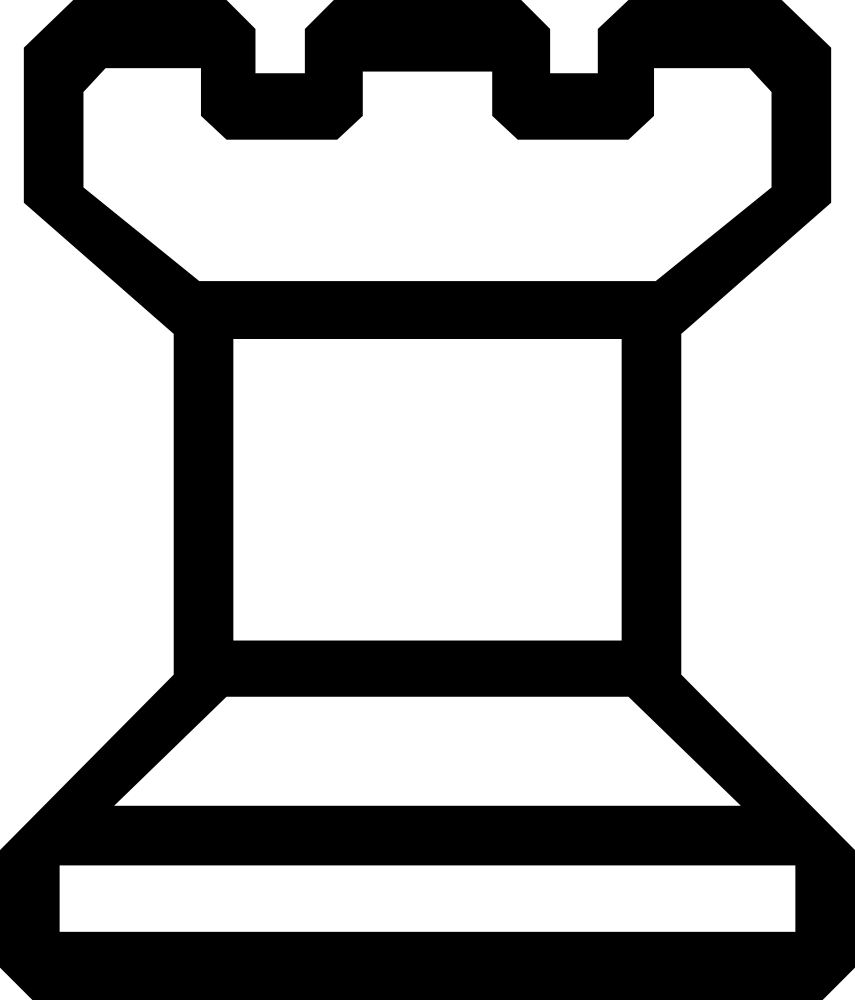 Onlinelabels Clip Art - Chess Pieces Rook Drawing (855x1000)