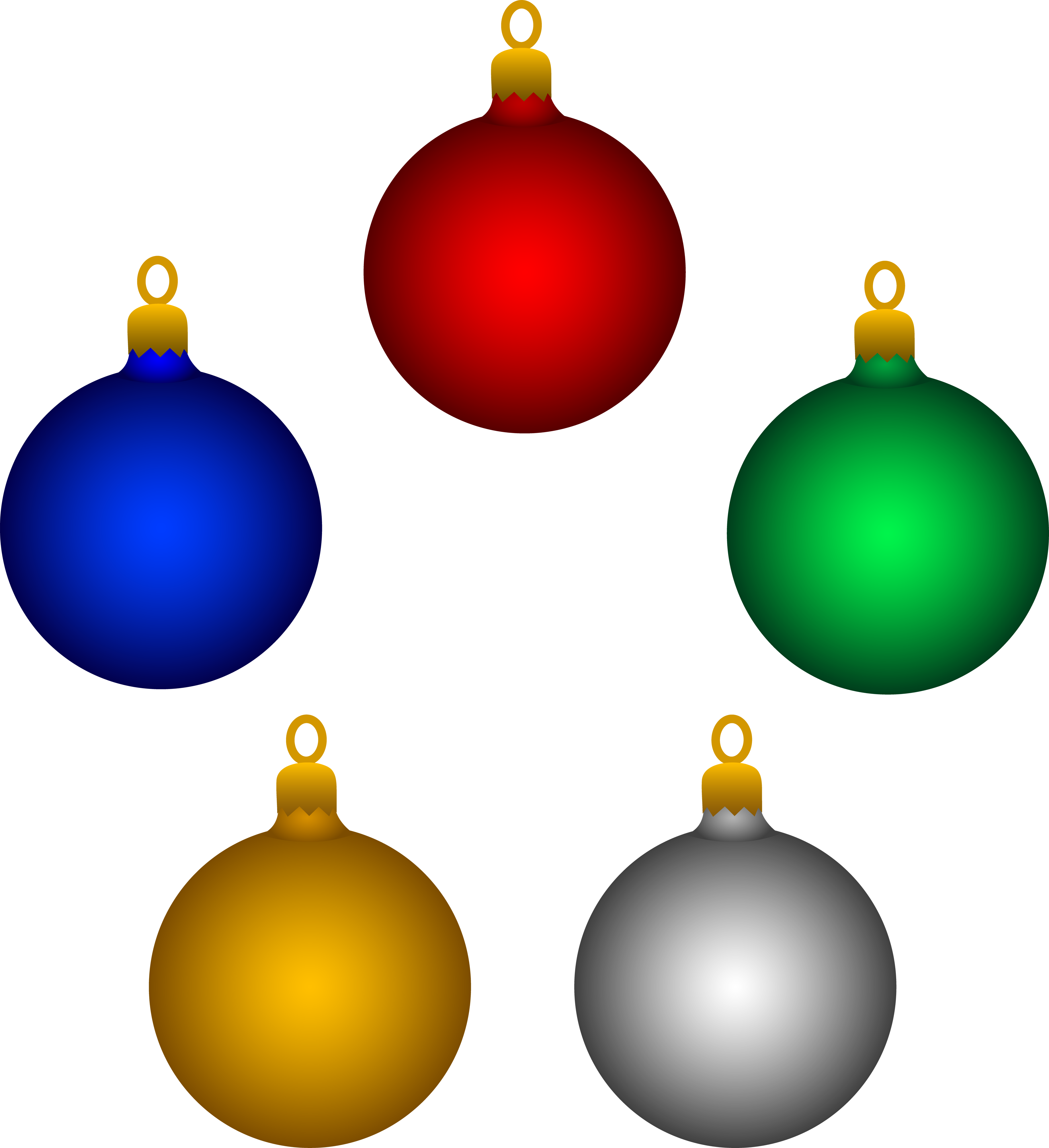 Christmas - Christmas Tree Decorations Cartoon (3659x4000)