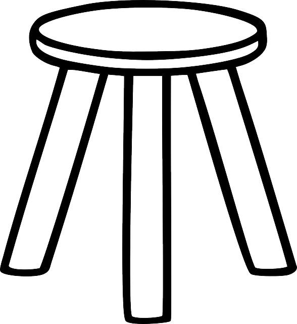 Wood Stool, Chair, Furniture, Wood - Three Legged Stool Clip Art (588x640)