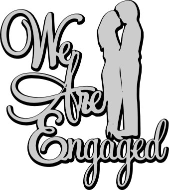 We Are Engaged - Calligraphy (339x380)