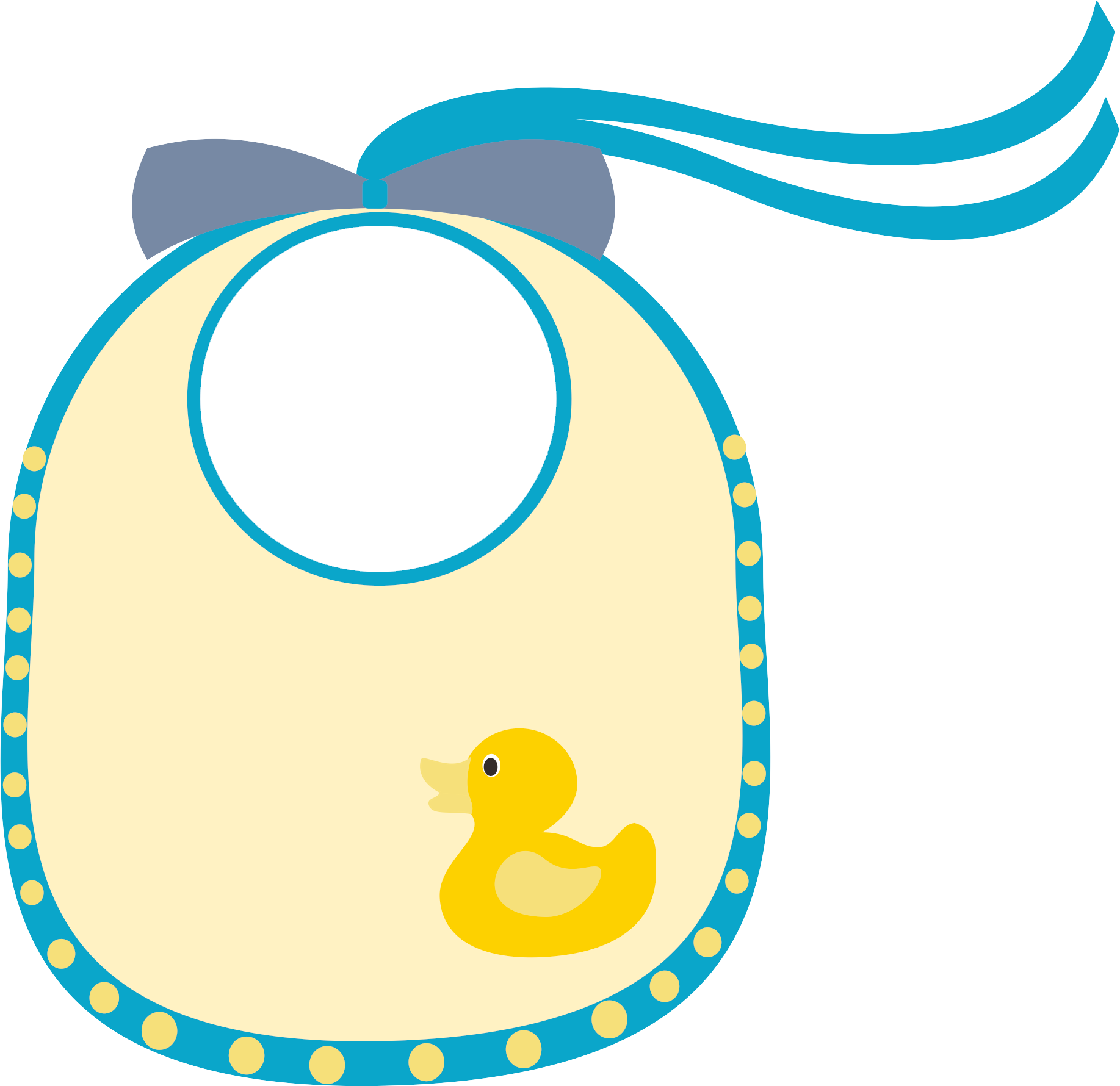 Photo By @danimfalcao - Yellow Baby Bib Clipart (1835x1780)