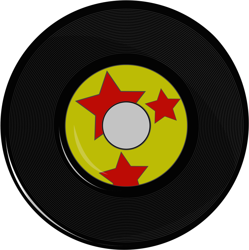 Clip Arts Related To - Desenho De Disco De Vinil (891x900)
