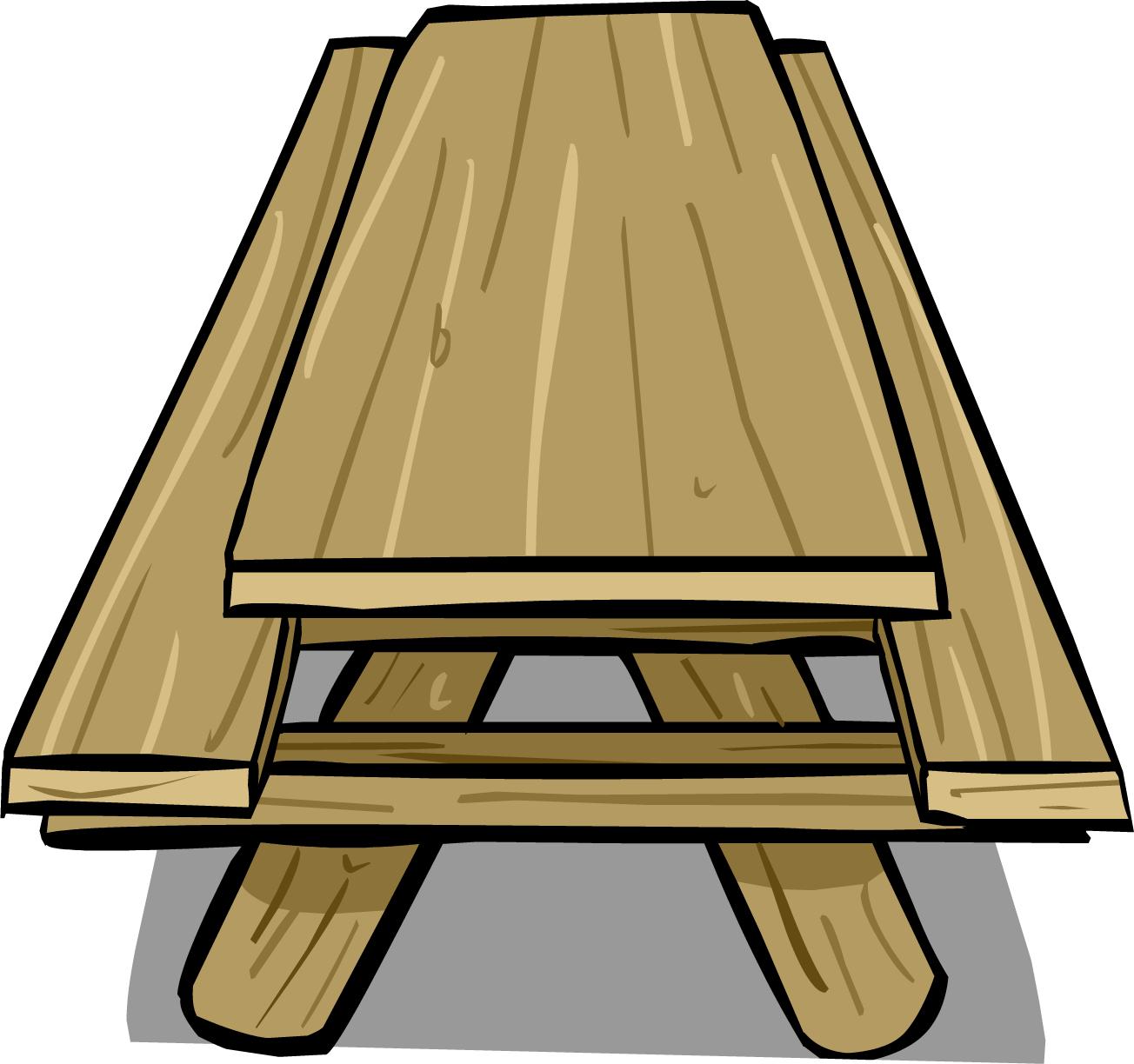 Picnic Table Sprite 005 - Picnic Table Clip Art (1304x1224)