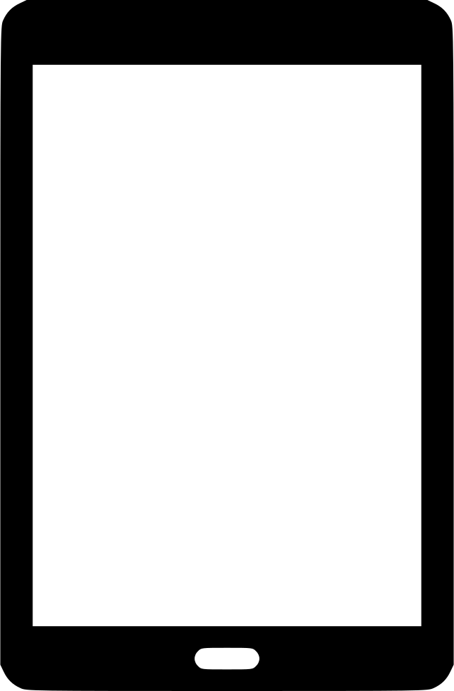 Android Tablet - Mobile Phone Template Png (644x980)