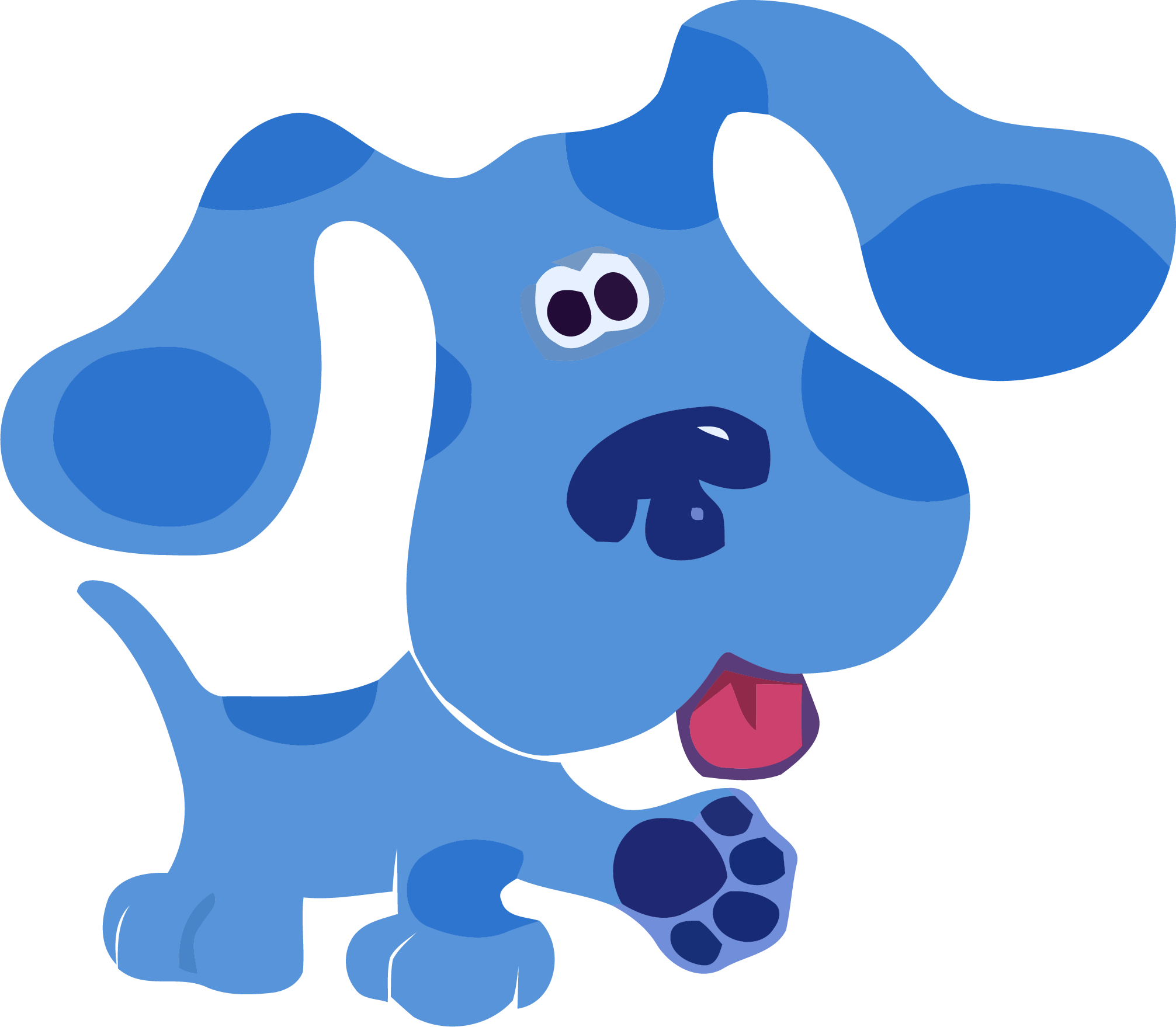 Blue's Clues Clip Art Hello Clipart Png - Blue From Blue's Clues (2013x1758)