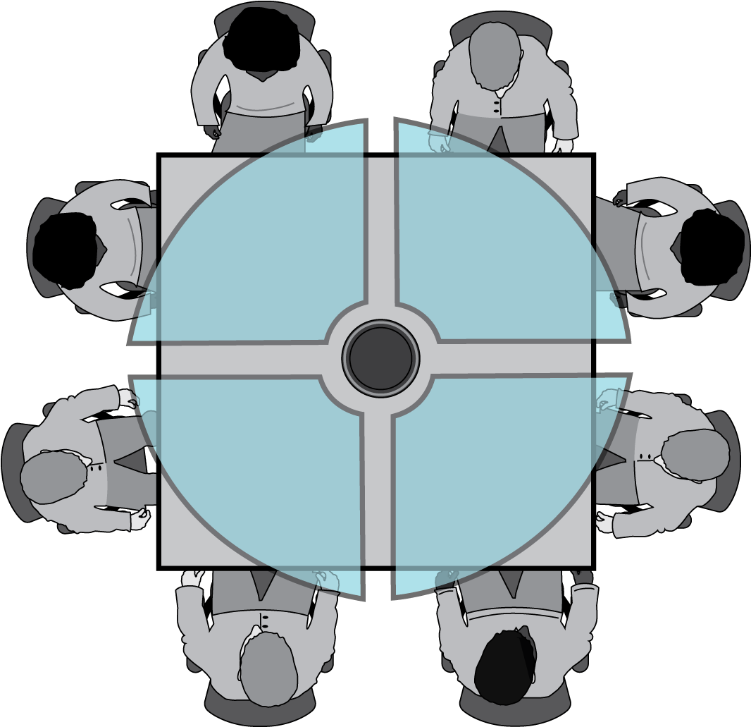 To Match The Table Shape, Size, And Seating Arrangement - Circle (1164x1132)