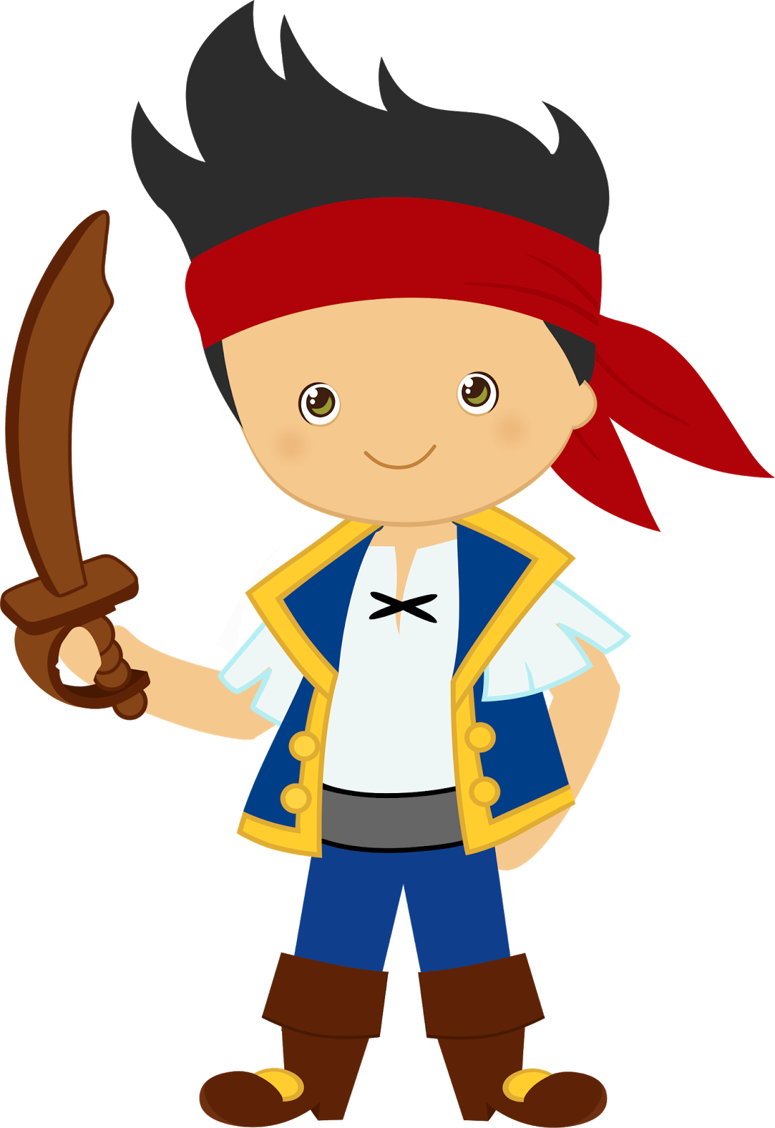 Clipart De Jake Y Los Piratas De Nunca Jamás - Jake And The Neverland Pirates (1099x1600)