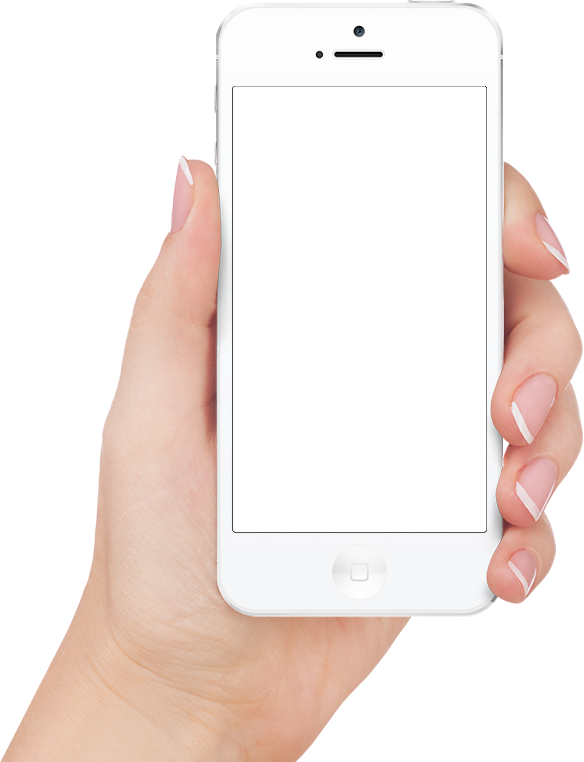 Iphone Clipart Transparent - Hand With Iphone Png (1156x1508)