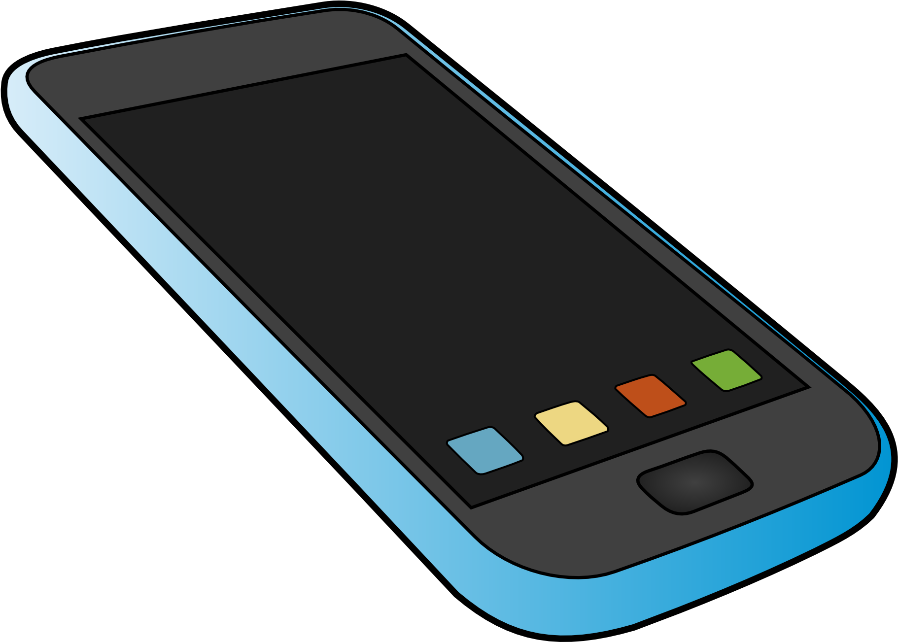 Iphone Cell Phone Clipart Free - Smart Phoneclipart (1979x1388)
