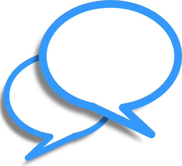 Blue Callout Clip Art At Clkercom Vector - Shapes Chat (600x548)
