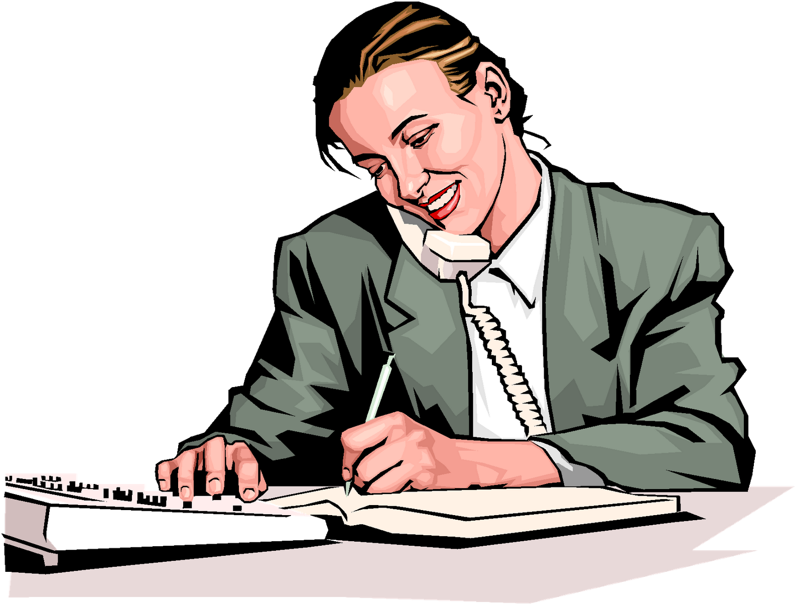 Phone Call Clipart - Telephone (1600x1236)