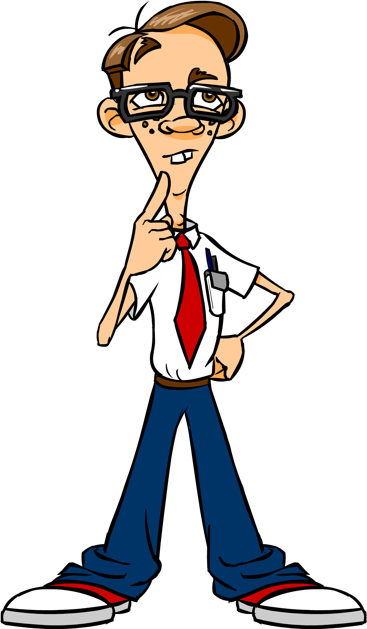 The Nerds On Call Story - Cartoon Characters Nerds (1211x2089)