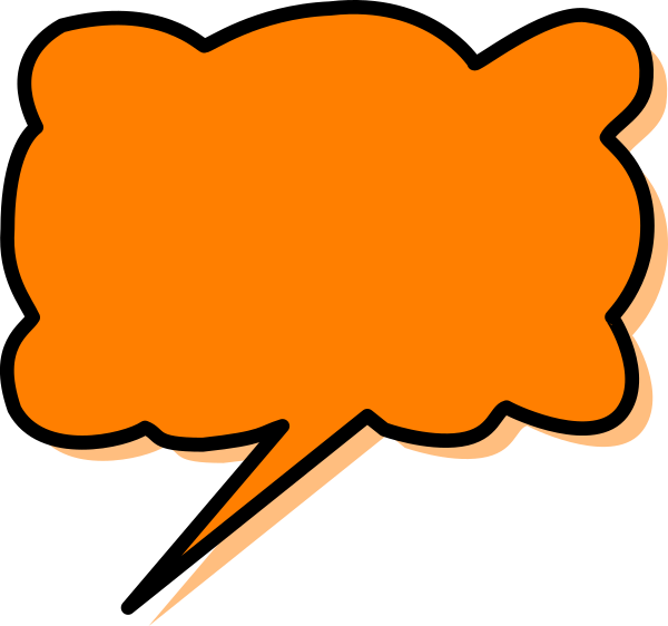 Orange Callout Clip Art At Clkercom Vector - Call Out Orange Png (600x562)