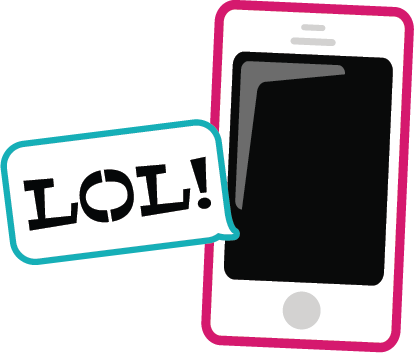 Cell Phone Svg File For Scrapbooking Cards Cute Svg - Cute Cell Phone Clipart (414x353)