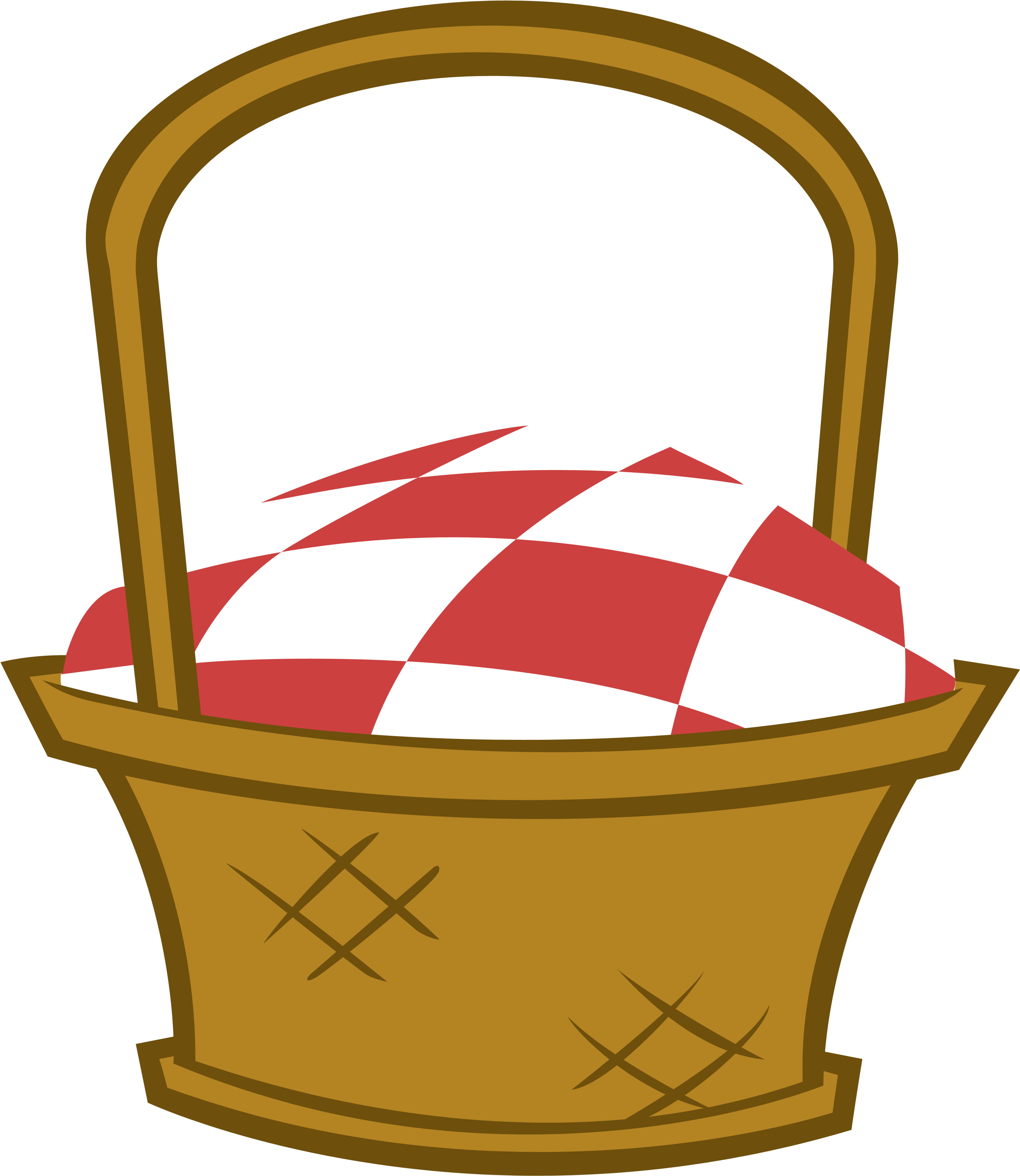 Picnic Table Clipart Picnic Rug - Little Red Riding Hood Basket Clipart (3500x4000)