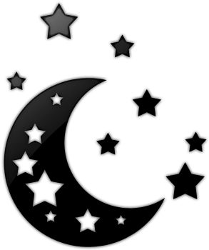 Moon And Stars Clip Art - Moon And Stars Clipart (512x512)