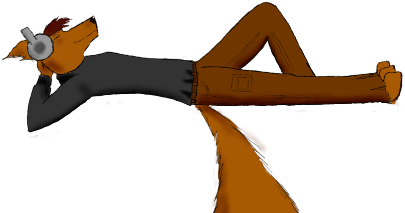 Listening To Music By Whitythefox On Clipart Library - Music (900x720)