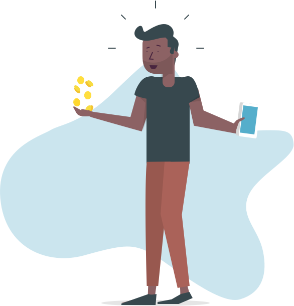 As Well As Being Kind On Your Wallet, Ordering A Refurbished - Cartoon Person Phone Png (586x610)