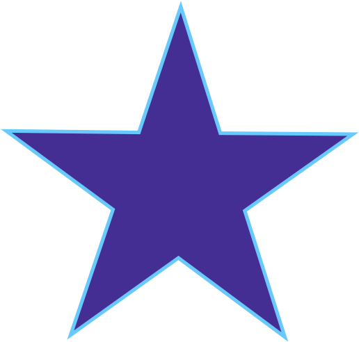 Star Clip Art - Blue Star (546x569)
