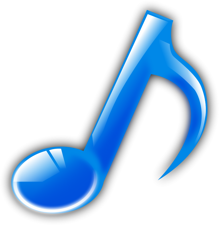 Image Clip Art Download - Blue Music Note Png (795x800)