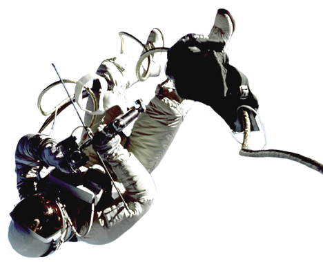 Astronaut With Lifeline - Does Gravity Do? [book] (472x390)
