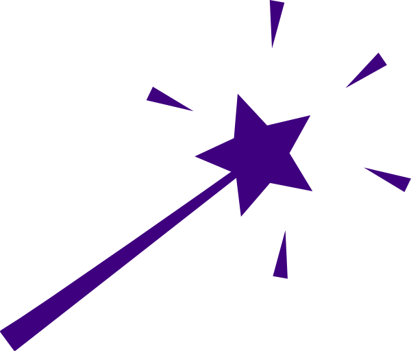 Star Wand Clipart - Magic Wand Clip Art (600x512)