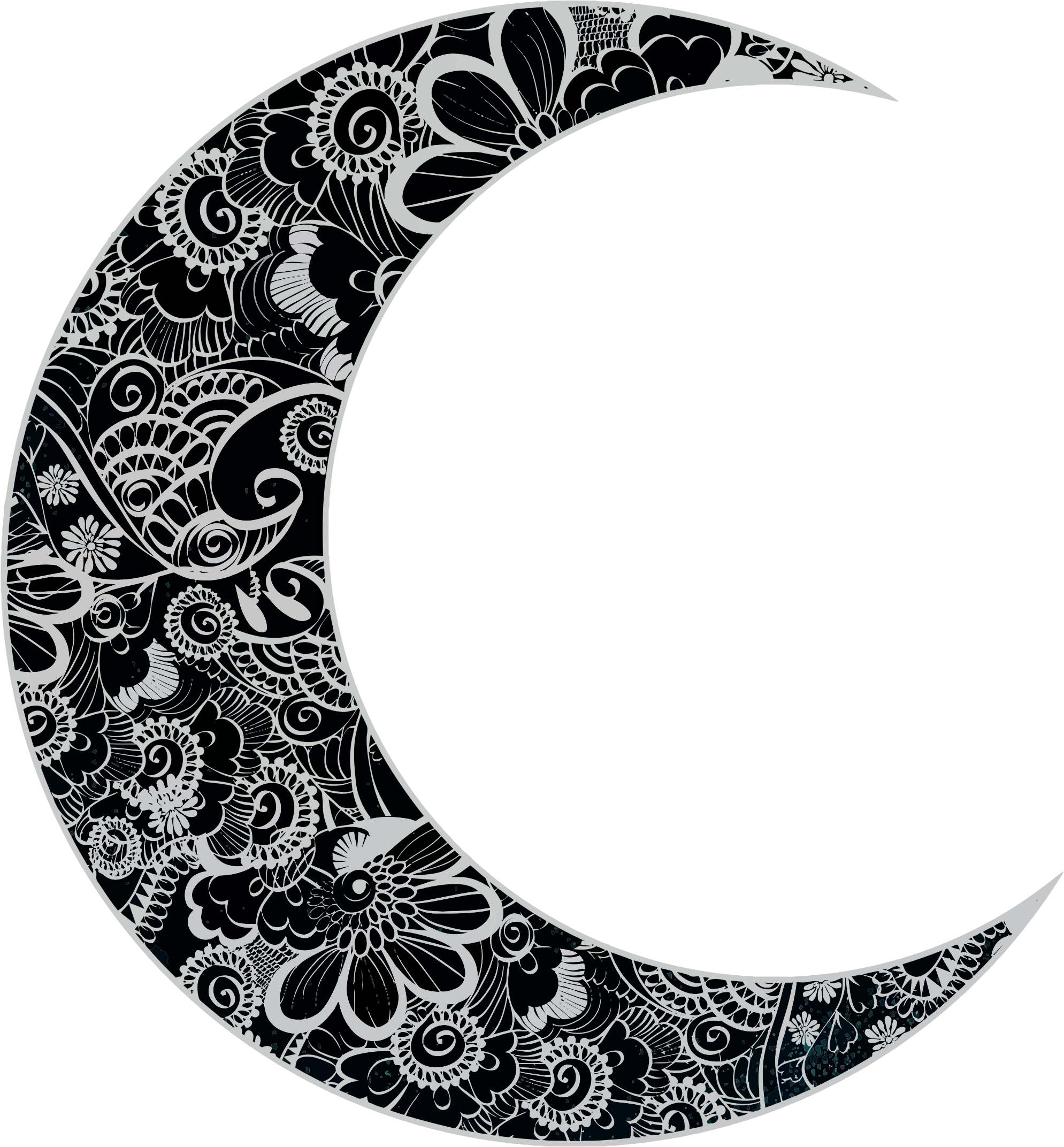 Extraordinary Crescent Moon Clip Art Medium Size - Crescent Moon Png (1989x2144)