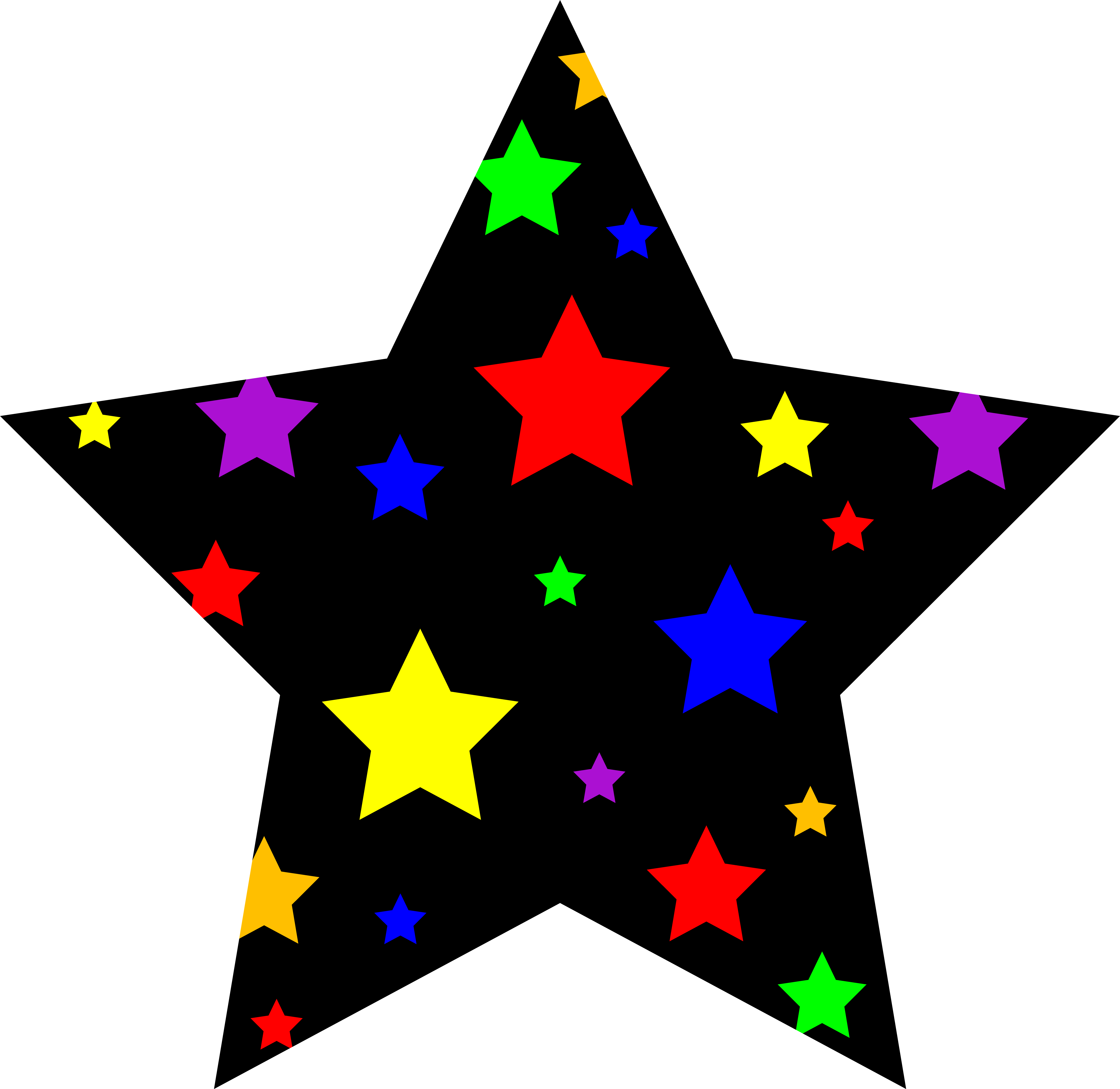 Star - Blue Star Clipart (6598x6383)