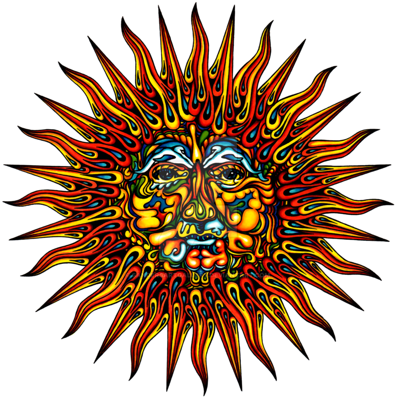 'psychedelic Sun' By David Sanders - Trippy Sun (800x800)