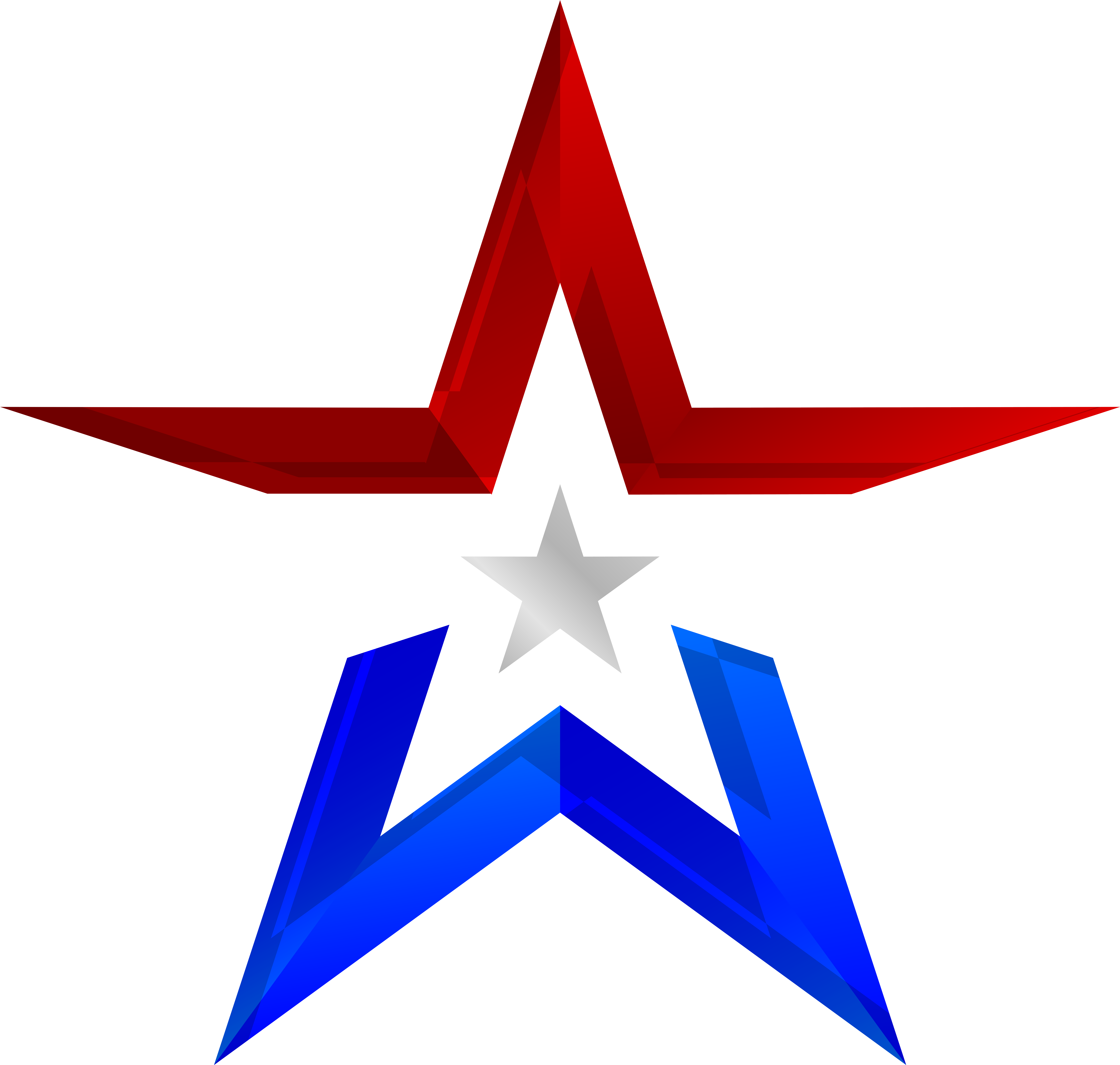 Usa Colors Star Transparent Png Clip Art Image - Usa Colors Star Transparent Png Clip Art Image (8000x7609)