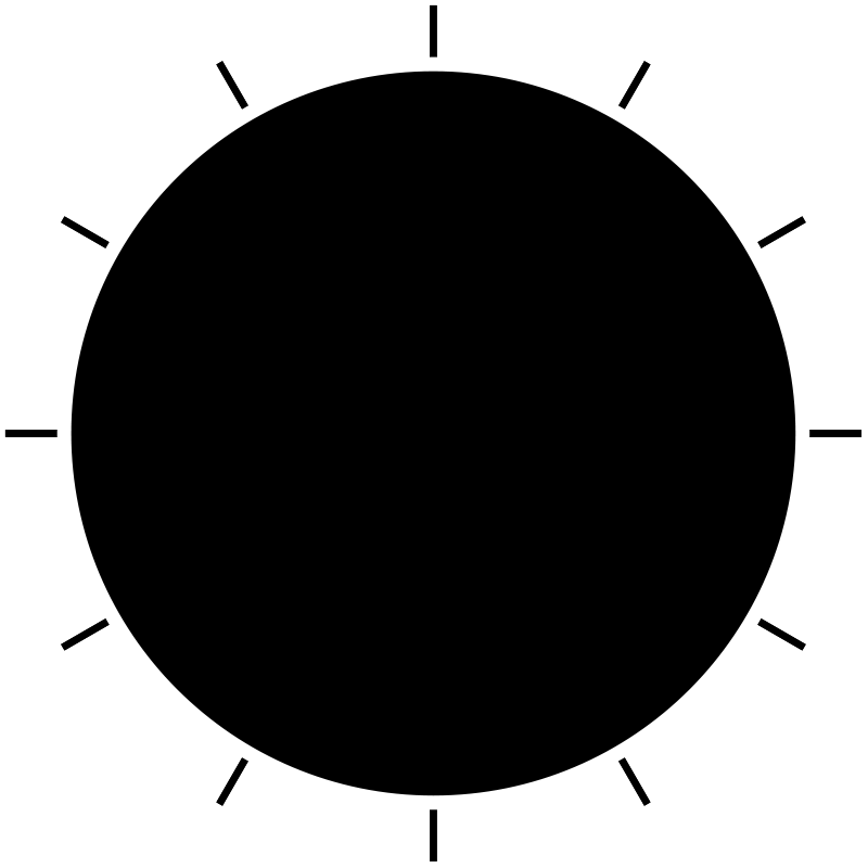 Period Clip Art Download - Clock Silhouette (800x800)