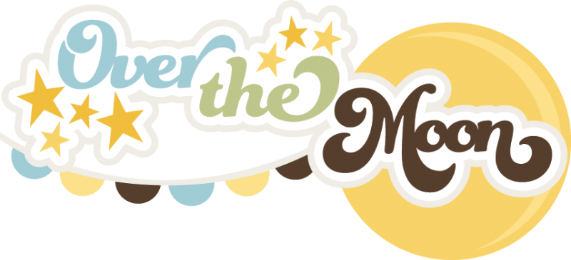 Over The Moon Svg Scrapbook Title Baby Boy Svg File - Scalable Vector Graphics (800x365)
