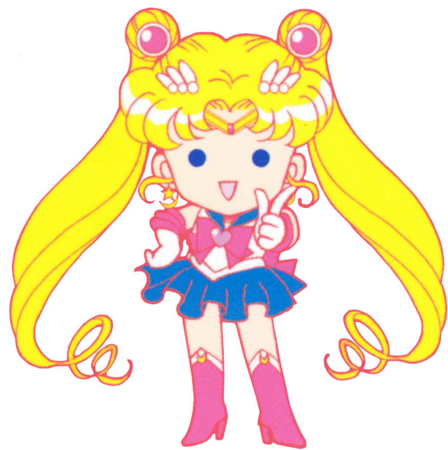 Sailor Moon Clipart Transparent Background - Sailor Moon Chibi Gif (896x891)