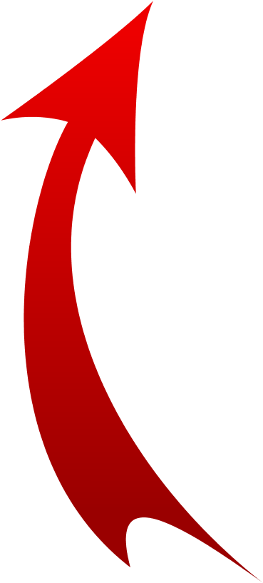 Rawheights Beats - Curve Red Arrow Png (1152x1053)