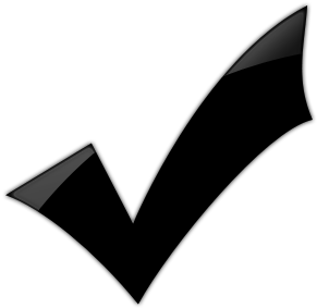 Check Mark Symbol - Black Check Mark Symbol (512x512)