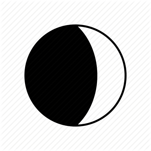 Waxing Moon Clipart - Waxing Crescent Moon Png (512x512)